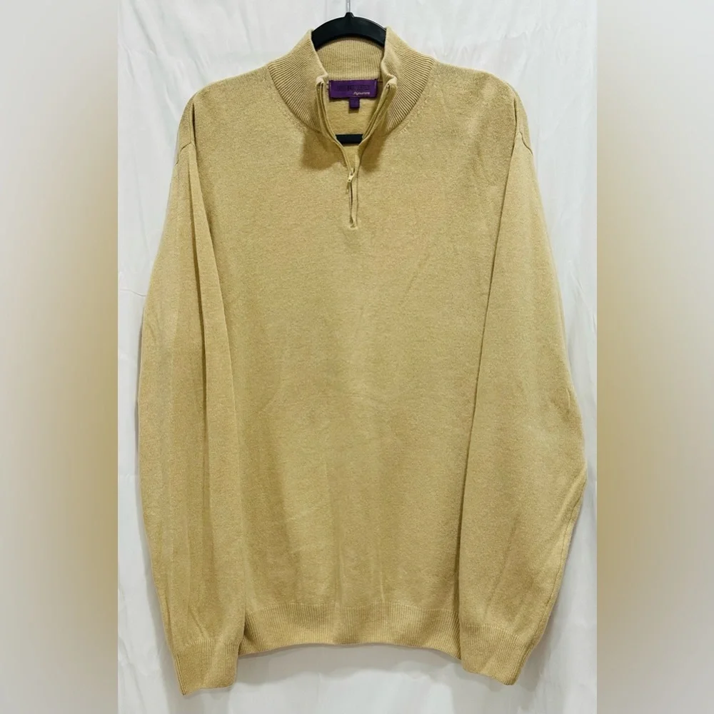 Earvin Magic Johnson Signature Sweater Size L‎ Made In Italy Wool Bland